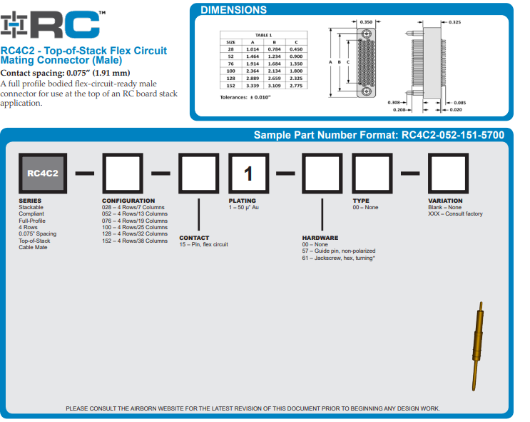 AirBorn板對板堆疊高密度微距連接器RC4C2
AirBorn板對板堆疊高密度微距連接器RC4C2