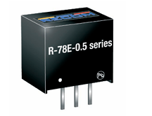 Recom R-78E-0.5系列非隔離式 DC/DC 開關穩壓器模塊